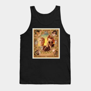 Angel and Demon Antique Cherubs Vintage Valentine Tank Top